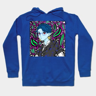 the green elf in magical space pattern ecopop Hoodie